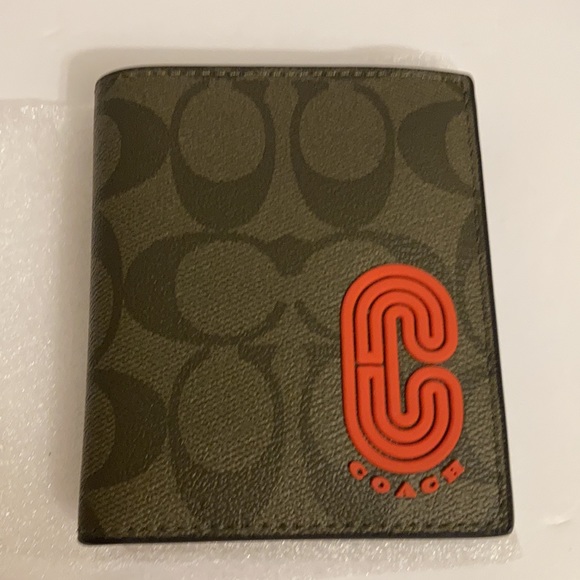 Coach North/South Slim Bill Wallet In Signature Canvas With Coach Patch - Picture 3 of 8